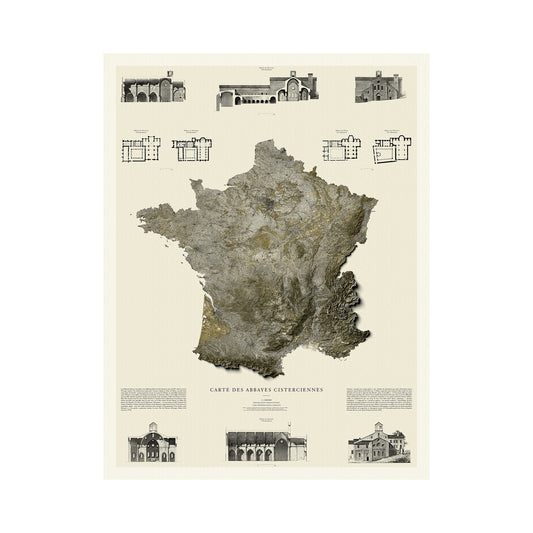 Carte des abbayes cisterciennes