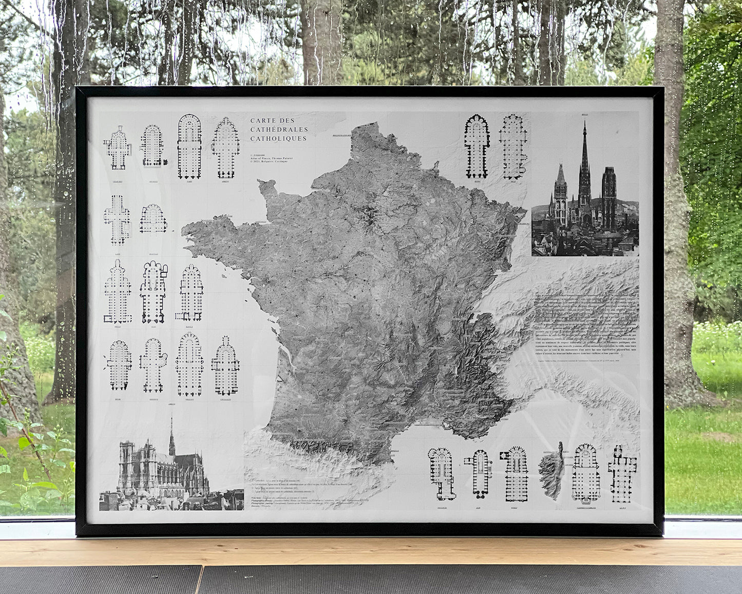 Carte des cathédrales catholiques