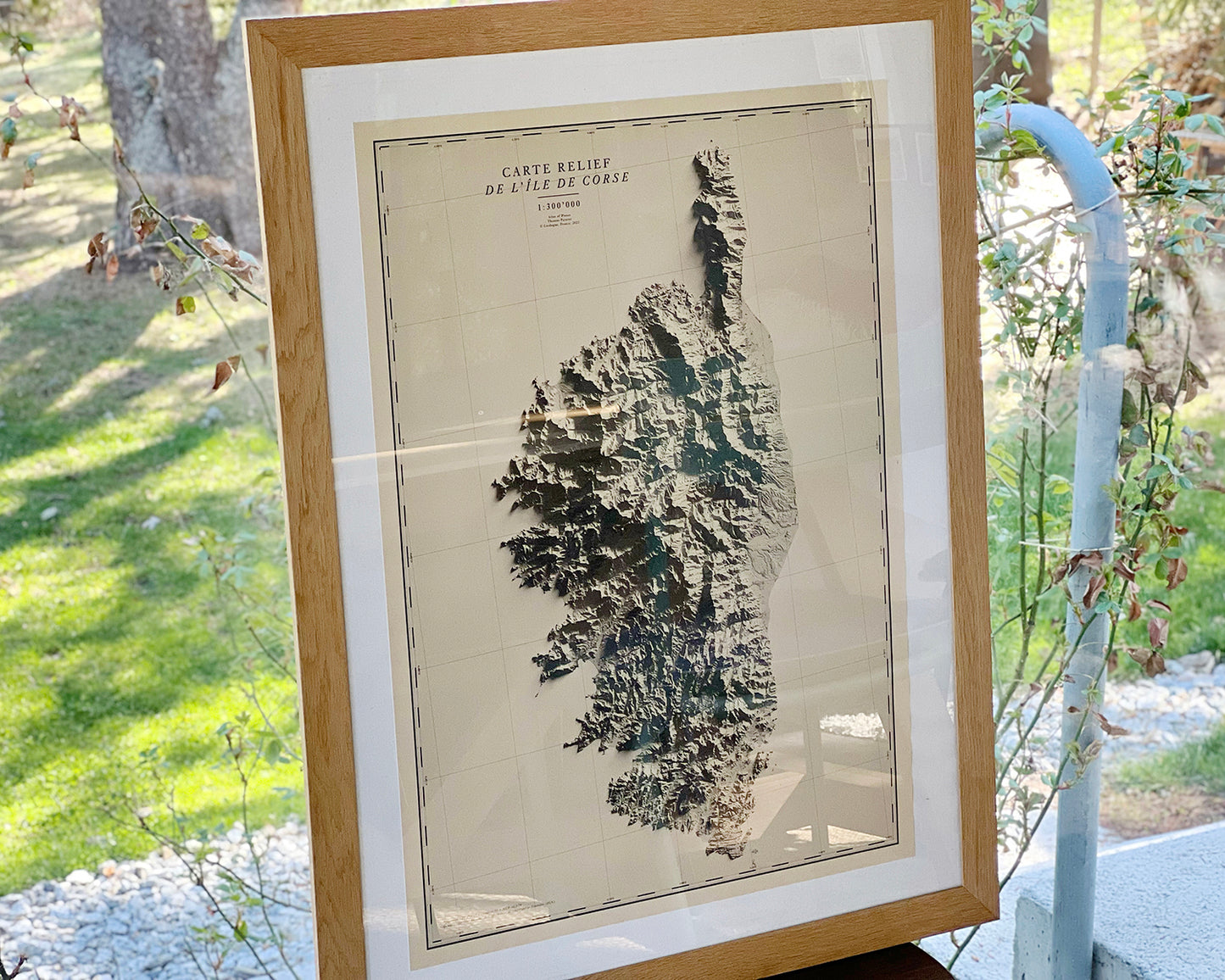 Carte relief de l’île de Corse
